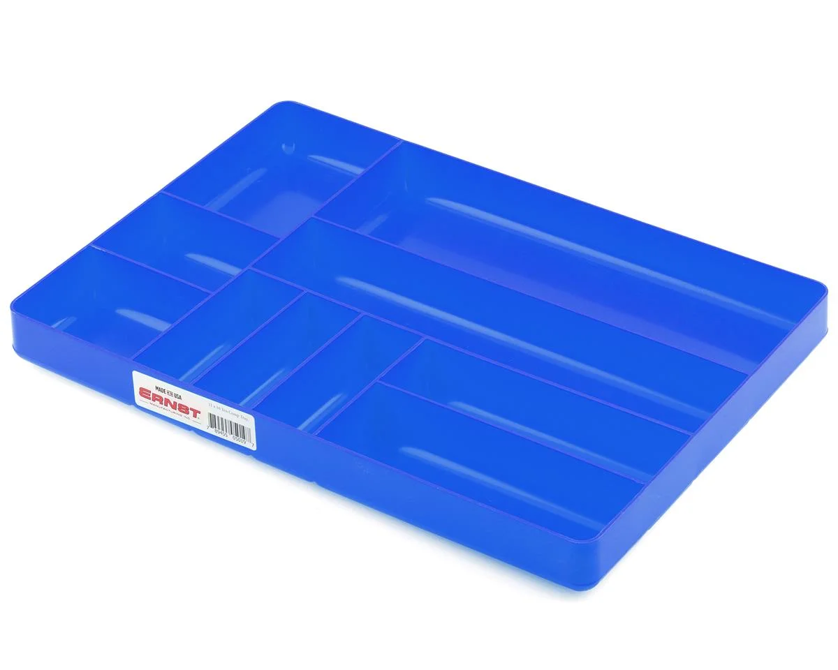 Ernst Manufacturing 10 Compartment Organizer Tray (Blue) (11x16")
